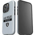 NFL Las Vegas Raiders Silver Performance Series iPhone 16 Pro Impact Case